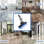 Anubhav Janni Squeeze Sponge Mop Switch With Handle Manual Wet Dry Cleaning Easy Water Release Suitable Floors Tiles Mechanism Self Wringing Floor Tiles Wood Stainless Steel (Pack Of 1 Pcs) - Image 4