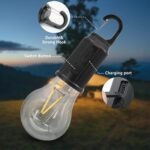 Anubhav Janni Camping Hanging Bulb Rechargeable Bulb, Waterproof LED Tent Light with USB Cable Modes Lantern Lamp Hiking Emergency, Household Car Repairing Lights Cable Camping (Pack Of 1 Pcs) - Image 4