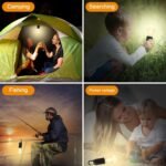 Anubhav Janni Camping Hanging Bulb Rechargeable Bulb, Waterproof LED Tent Light with USB Cable Modes Lantern Lamp Hiking Emergency, Household Car Repairing Lights Cable Camping (Pack Of 1 Pcs) - Image 5
