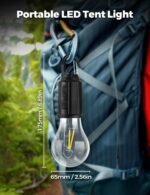 Anubhav Janni Camping Hanging Bulb Rechargeable Bulb, Waterproof LED Tent Light with USB Cable Modes Lantern Lamp Hiking Emergency, Household Car Repairing Lights Cable Camping (Pack Of 1 Pcs) - Image 6