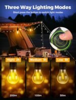 Anubhav Janni Camping Hanging Bulb Rechargeable Bulb, Waterproof LED Tent Light with USB Cable Modes Lantern Lamp Hiking Emergency, Household Car Repairing Lights Cable Camping (Pack Of 1 Pcs) - Image 9