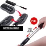 Anubhav Janni Car Cleaning Brush Duster Extendable Long Handle Microfiber Duster Exterior Scratch Free Tool Vehicles Soft With Wet Dry Surface Cleaner Home (Pack Of 1 Pcs) - Image 2
