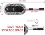 Anubhav Janni Car Cleaning Brush Duster Extendable Long Handle Microfiber Duster Exterior Scratch Free Tool Vehicles Soft With Wet Dry Surface Cleaner Home (Pack Of 1 Pcs) - Image 4