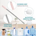 Anubhav Janni Can Cleaning Brush Water Rotating Nylon Bristle Wet Dry Bottle Dispensers Jars Containers Can Jar Cleaner Corner Rounded Extra Long Kitchen Home Soft Bristle Cup (Pack Of 1 Pcs) - Image 6