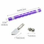Anubhav Janni Glass Cutter Professional Tool Set Metallic Multi Color Design With Floral Pattern Premium Cutting Tips Thick Pencil Style Metal Handle Precision Tile Home (Pack Of 1 Pcs) - Image 3