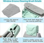 Anubhav Janni Window Brush Dust Cleaner Groove Cleaning With Collector Sliding Track Gap Door Tool PP Bristles Frame Brushes Corners Edges Gaps Slot Remover Magic Brush (Set Of 3 Pcs) - Image 6