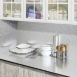 Anubhav Janni Aluminium Foil Silver Simple Kitchen Stickers Oil Proof (60*200cm) Wallpaper Foam Wall Panels For Living Room Bedroom Hotel Cafe Kitchen Bathroom Home Cabinet (Pack Of 1 Pcs) - Image 4