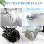 Anubhav Janni Golf L Shape Toilet Brush Silicone Cleaner Flexible For Quick Cleaning Of Home Kitchen Bathroom Toilet Wash Basin Daily Long Handle L Shape Head Deep Corners (Set Of 2 Pcs) - Image 6