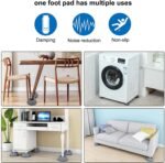 Anubhav Janni Heavy Anti Vibration Washing Machine Pad Dryer Noise Cancelling Rubber Pads Shock Absorbing Stabilizer Base Height Increasing Appliance Feet Absorber Washer Support (Set Of 4 Pcs) - Image 5