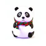 Anubhav Janni Panda Night Lamp LED For Kids Soft Silicone Touch Light Modes USB Bedroom Study Table Cute Animal Gift Boys Girls Changing Kids Light Bed Home Decoration (Pack Of 1 Pcs)