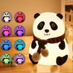 Anubhav Janni Panda Night Lamp LED For Kids Soft Silicone Touch Light Modes USB Bedroom Study Table Cute Animal Gift Boys Girls Changing Kids Light Bed Home Decoration (Pack Of 1 Pcs) - Image 2