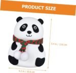 Anubhav Janni Panda Night Lamp LED For Kids Soft Silicone Touch Light Modes USB Bedroom Study Table Cute Animal Gift Boys Girls Changing Kids Light Bed Home Decoration (Pack Of 1 Pcs) - Image 4