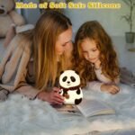 Anubhav Janni Panda Night Lamp LED For Kids Soft Silicone Touch Light Modes USB Bedroom Study Table Cute Animal Gift Boys Girls Changing Kids Light Bed Home Decoration (Pack Of 1 Pcs) - Image 6
