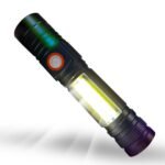 Anubhav Janni Torch Light With Side Flash Rechargeable Flashlight Super Bright Pocket Sized Portable Ultra Brightest Handheld Tactical Flashlights Light Resistant Indoor Outdoor (Pack Of 1 Pcs)