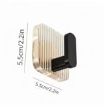 Anubhav Janni Black Wall Hook Self Adhesive Hooks For Kitchen Bathroom Heavy Duty Sticky Towel Key Cloth Holder Home Strong Hold Bathroom Kitchen Office Bedroom  (Set Of 4 Pcs) - Image 2