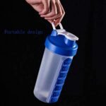 Anubhav Janni Pill Box Organizer With Water Bottle Protein Shaker Bottle Material Plastic Colour Seven Compartments Drinking Gym Sports Home Office Travel (Pack Of 1 Pcs) - Image 9