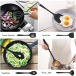 Anubhav Janni Kitchen Tool Set Spatula Nylon Utensil Heat Resistant Non Stick Cooking Tools Serving Spoon Spatula Pasta Server Deep Ladle Turner Scoop Ideal Cooking Baking(Set Of 6 Pcs) - Image 2