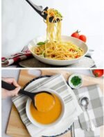 Anubhav Janni Kitchen Tool Set Spatula Nylon Utensil Heat Resistant Non Stick Cooking Tools Serving Spoon Spatula Pasta Server Deep Ladle Turner Scoop Ideal Cooking Baking(Set Of 6 Pcs) - Image 6