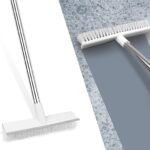 Anubhav Janni White Bathroom Cleaning Brush With Wiper 2 In 1 Tiles With in Floor Scrub Long Handle Scrubbing Stainless Steel Scrubbing Tool Alloy Efficient Wall Kitchen Handle (Pack Of 1 Pcs) - Image 5