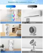 Anubhav Janni Double Sided Cooling Fan Three Hole Head Spray Portable Mini Air Cooler With Mist Humidifier Desktop Table Travel For Bedroom Home Camping Office (Pack Of 1 Pcs) - Image 4