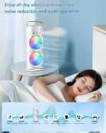 Anubhav Janni Double Sided Cooling Fan Three Hole Head Spray Portable Mini Air Cooler With Mist Humidifier Desktop Table Travel For Bedroom Home Camping Office (Pack Of 1 Pcs) - Image 5