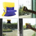 Anubhav Janni Magnetic Window Glass Cleaner Square Shape Double Side Wiper Two Sided Squeegee Washing Kit Equipment Household Doublefaced Window Car Building Squeegees (Pack Of 1 Pcs) - Image 3