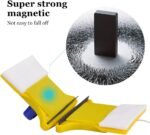 Anubhav Janni Magnetic Window Glass Cleaner Square Shape Double Side Wiper Two Sided Squeegee Washing Kit Equipment Household Doublefaced Window Car Building Squeegees (Pack Of 1 Pcs) - Image 4