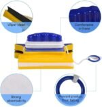 Anubhav Janni Magnetic Window Glass Cleaner Square Shape Double Side Wiper Two Sided Squeegee Washing Kit Equipment Household Doublefaced Window Car Building Squeegees (Pack Of 1 Pcs) - Image 5