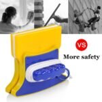 Anubhav Janni Magnetic Window Glass Cleaner Square Shape Double Side Wiper Two Sided Squeegee Washing Kit Equipment Household Doublefaced Window Car Building Squeegees (Pack Of 1 Pcs) - Image 8