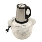 Anubhav Janni 2 Lit Meat Grinder With Handle Stainless Steel Electric Grinders With Bowl Heavy For Kitchen Food Chopper Meat Vegetables Onion Garlic Slicer Dicer Fruit (Pack Of 1 Pcs)