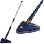 Anubhav Janni 360 Degree Triangle Mop Road Rotatable Multifunctional Mop Dust Wall Glass Floor Wall Gap Corner Car Wash Home Kitchen Bathroom Tile Cleaner (Pack Of 1 Pcs)
