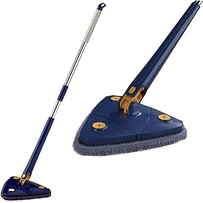 Anubhav Janni 360 Degree Triangle Mop Road Rotatable Multifunctional Mop Dust Wall Glass Floor Wall Gap Corner Car Wash Home Kitchen Bathroom Tile Cleaner (Pack Of 1 Pcs) Anubhav Janni 360 Degree Triangle Mop Road Rotatable Multifunctional Mop Dust Wall Glass Floor Wall Gap Corner Car Wash Home Kitchen Bathroom Tile Cleaner (Pack Of 1 Pcs) - Image 1