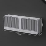 Anubhav Janni Wall Mounted Soap Box New Creative Lid Double Grids Draining Rack Bathroom Shower Holder Plastic Compartments Flip Open Holder Drainage Tray Wash Basin Storage (Pack Of 1 Pcs) - Image 6