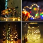 Anubhav Janni Rice String Lights String Rice Lights Yellow Steady Wine Bottle Cork Copper Wire for Home Decoration Decoration String Bulb Battery Operated Fairy Bottle, DIY, Home, Party, Wedding, Diwali (Set Of 2 Pcs) - Image 5