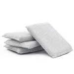 Anubhav Janni Scrub Sponge Non Scratch Non Stick Utensil Scrubber Pad Multi Use Foam Pad Scourer For Dishes Pans Kitchens Bathroom And Tough Cleaning All Type Washing Dish (Set Of 2 Pcs)