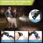 Anubhav Janni Walking Stick With Light Adjustable Folding Cane Handle LED Height Quad Pivot Base For Elderly And Adults Cane with Non Slip Grip Men Women Walking Stick Adjustable (Pack Of 1 Pcs) - Image 5