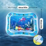 Anubhav Janni Baby Slapped Pad Water Mat Tummy Time Play For Babies Fun Activity Newborns Kids Leak Proof Waterbed Floor With Floating Toys Indoor Outdoor Gym (Pack Of 1 Pcs) - Image 4