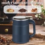 Anubhav Janni Spice Grinder With Handle Electric Coffee Portable Design Stainless Steel Blades Household Small Powder Grinding Machine Grain Mills Herb Grinder Kitchen Coffee (Pack Of 1 Pcs) - Image 7