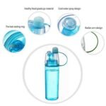 Anubhav Janni Spray Water Bottle Mist With Straw Sports Sipper For Gym Cycling Outdoor Drink Function BPA Free Leakproof Dishwasher Safe Drinking Spout Portable Handle Lid (Pack Of 1 Pcs) - Image 3