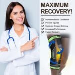 Anubhav Janni Knee Support Sleeve Compression Fit For Joint Pain And Arthritis Relief Improved Circulation Wear Anywhere Single Fabric Caps For Men Women Gym Workout Caps Pad Sleeves (1 Pair) - Image 3