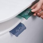 Anubhav Janni Toilet Seat Lifter Self Adhesive Holder With Double Tape Handle Clip Water Closet Avoid Direct Families Offices And Hotel Bathrooms Clip Bathroom Seat Home (Set Of 2 Pcs) - Image 2