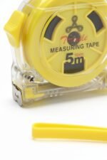 Anubhav Janni Transparent 5 Mtr Measuring Tape  Compact And Easy To Use Measure Home Heavy Duty Retractable Measurement Lock System Durable Body Accurate Steel Blade Office (Pack Of 1 Pcs) - Image 4