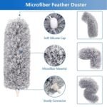 Anubhav Janni Micro Fiber Fan Cleaning Mop With Long Rod Microfiber Electrostatic Feather Cleaner Bendable Brush High Roof Dust Brush Rod Flexible Foldable Home Kitchen Car (Pack Of 1 Pcs) - Image 4