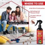 Anubhav Janni Cockroach Repellent Spray Herbal Permanent Killer Natural Chemical Free Safe For Home Kitchen Bedroom Bathroom Baby Pet Roach Pest Control Office Indoor Outdoor (Pack Of 1 Pcs) - Image 3