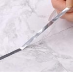 Anubhav Janni Silver Tape For Tile 0.5 Cm*50m Tape Home Floor Wallpaper Waterproof Tiles Birthday Decoration Flooring Patti Home Wall Ceiling Cabinet Strip Floor (Pack Of 1 Pcs) - Image 9