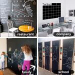 Anubhav Janni Black Board Sticker(45*200cm) Vinyl Wall Sticker Removable Decal Chalkboard Home School Office College Room Kitchen Kids Self Adhesive Writing Reusable Home School (Pack Of 1 Pcs) - Image 5