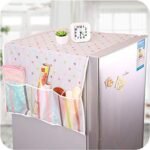 Anubhav Janni Fridge Cover Plastic Home Transparent Printing Waterproof Cloth dust Household Refrigerator Towel Hanging Storage Bag Flamingo Pockets Kitchen Organizer Mat (Pack Of 1 Pcs) - Image 4