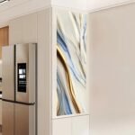 Anubhav Janni Blue Golden Marble Foil Wallpaper Contact Paper Self Adhesive Waterproof Easy to Clean Wallpaper Peel And Stick Waterproof Home Kitchen Countertop Cabinet Furniture (Pack Of 1 Pcs) - Image 5