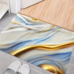 Anubhav Janni Blue Golden Marble Foil Wallpaper Contact Paper Self Adhesive Waterproof Easy to Clean Wallpaper Peel And Stick Waterproof Home Kitchen Countertop Cabinet Furniture (Pack Of 1 Pcs) - Image 8