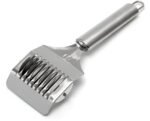 Anubhav Janni Ss Noodle Cutter Stainless Steel Pasta Cutter Spaghetti Maker Lattice Roller Kitchen Dough Mincer Tool Homemade Noodles Lacha Paratha Roller Perfectly Sliced Strips (Pack Of 1 Pcs)